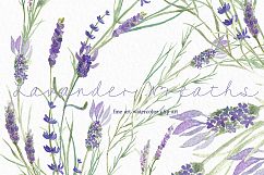 Lavender wreaths watercolor clipart Product Image 4