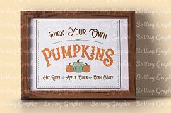 Pick Your Own Pumpkins | SVG | PNG | Printable | Fall Autumn Product Image 3