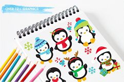Baby Penguins graphics and illustrations Product Image 3