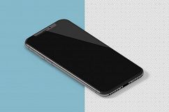 Isometric iPhone X Mockup Product Image 7