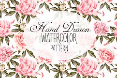12 HandDrawn Watercolor PATTERNS Product Image 1