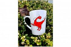 Dinosaurs Celebrate Christmas, Clip Art, Sublimation Product Image 4
