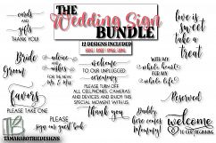 Wedding Sign SVG Bundle, Wedding Cut Files Product Image 1