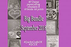 BigBundle SEPT18 - 40 Papercutting Templates &amp;10 A4 prints Product Image 1