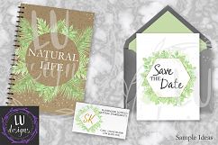 Watercolor Greenery Frames Product Image 5