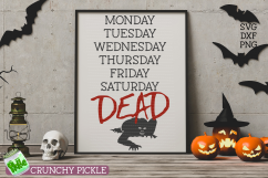 Dead Zombie Week SVG Product Image 3