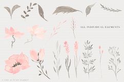 Watercolor Floral Clipart - Harmony Product Image 2