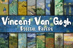 Vincent Van Gogh Paintings Digital Papers Product Image 1
