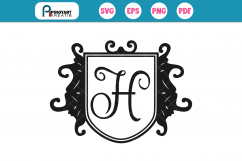 Monogram Frame svg, Monogram svg, Monogram Graphics Product Image 1