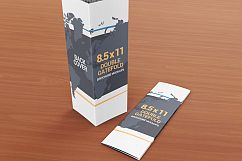  8.5 x 11 Double Gate Fold Brochure Mockups Product Image 1