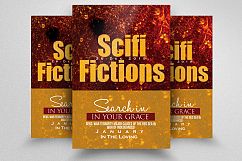 Science Fiction Space War Flyer Design Product Image 1