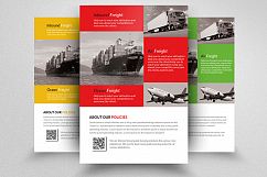 Freight and Logistic Services Flyer Template Product Image 1