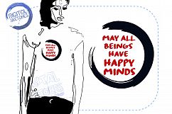 Buddha Quote Enso Symbol Machine Embroidery Design 4 Sizes Product Image 1