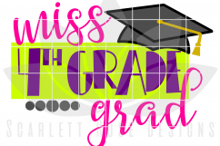Miss 4th Grade Grad - Girl SVG Product Image 2