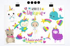 Wannabe unicorn graphics and illustrations Product Image 2