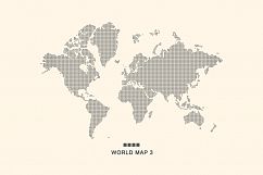 Set world maps. Dotted &amp; silhouette Product Image 4