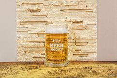 Beer Glass and Bottle Mock-up Bundle #1 Product Image 21