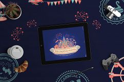 Cartoon amusement park ICON SET. Product Image 2