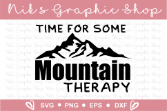 Mountain Therapy Svg, Mountain Svg, Therapy Svg, Mountains Product Image 2