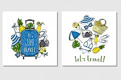 Vector summer set items for vacation. Product Image 3