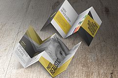 FOUR PANELS ACCORDION BROCHURE MOCKUPS Product Image 4