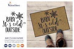 Baby, Its Cold Outside - Christmas Tree SVG Cut Files Product Image 1