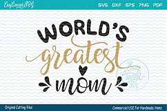 World&#039;s Greatest Mom SVG Product Image 1