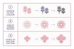 Line Icons – Floral Product Image 7