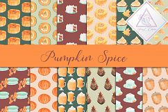 Pumpkin Spice Digital Paper Product Image 1