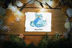 Christmas Watercolor Baubles Product Image 4