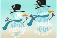 Snowman SVG Bundle 10 Designs SVG DXF EPS PNG files Product Image 6