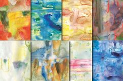 Colorful Watercolor Textures seamless digital paper pack Product Image 7