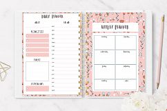Planner Girl Clipart. Weekly &amp; daily Product Image 2