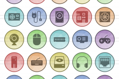 55 Computer &amp; hardware Filled Low Poly Icons Product Image 2