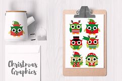 Owl December Christmas Graphics Product Image 2