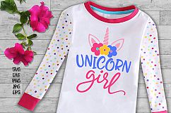 Unicorn face horn girl bundle svg dxf cutting files clipart Product Image 12