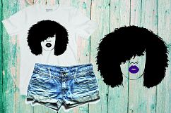 Black woman svg Natural Hair Svg Afro svg,black woman 391SV Product Image 1