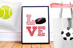Sports love graphics and illustrations Product Image 5
