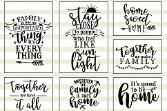 Family Love Quote SVG Cut Files Bundle Product Image 2