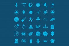 Space Line Art Icons Product Image 4