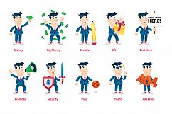 Business Man Mascot Mega Pack Bundles - 48 ready position Product Image 3