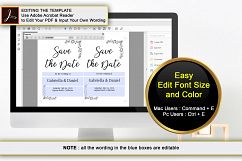 Printable Save The Date Template, instan download, DAD_03 Product Image 5