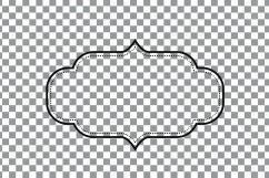 Digital Frames, Borders Clip Art, Digital Labels silhouette Product Image 9