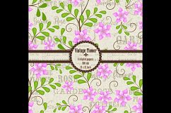 14 Vintage Romantic France Flower Digital Papers Product Image 2