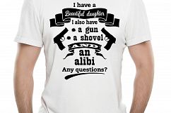 I Have a Beautiful Daughter Father&#039;s Day SVG LL122D Product Image 2