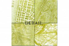 Gold Maps Digital Paper - 14 Antique Gold Leaf Maps Product Image 5