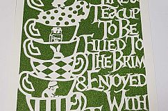 Wonderland inspired &#039;Life is like a teacup&#039; template Product Image 2