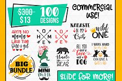 Big SVG Bundle, 100 Svg Cut Files, DXF formats Bundle Product Image 1