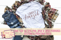 Simply Amazed SVG, DXF, AI, EPS, PNG, JPEG Product Image 1