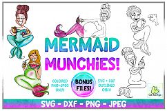 Mermaids, Nautical, Clipart, Pregnant, Taco, Fish, Cupcakes Product Image 1